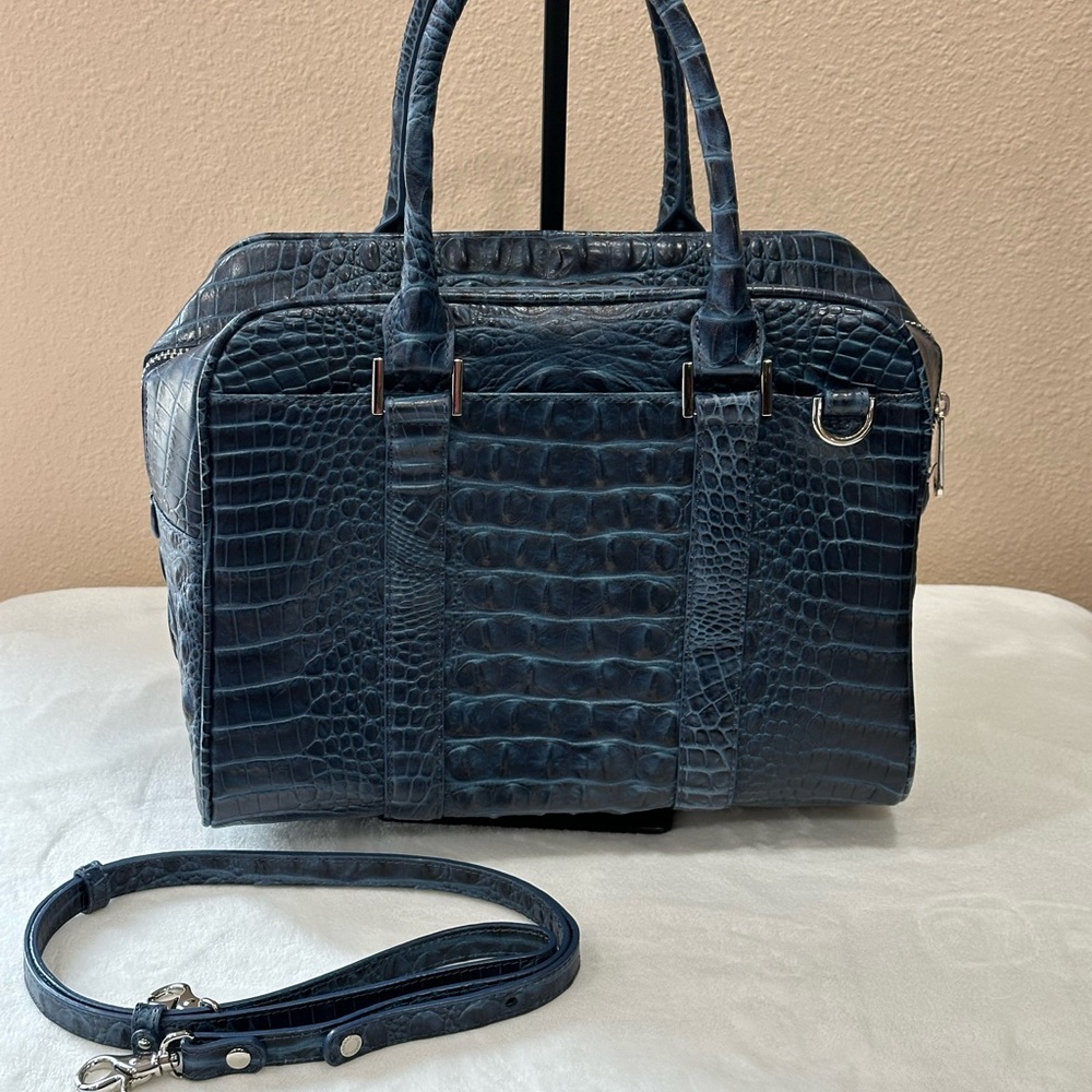 Brahmin Marissa in Navy Tidewater - Picture 2 of 13